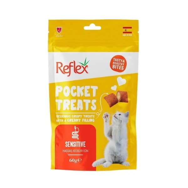 [RFT-042] Reflex Pocket Treats Sensitive Kedi Ödül Maması (1 Adet)