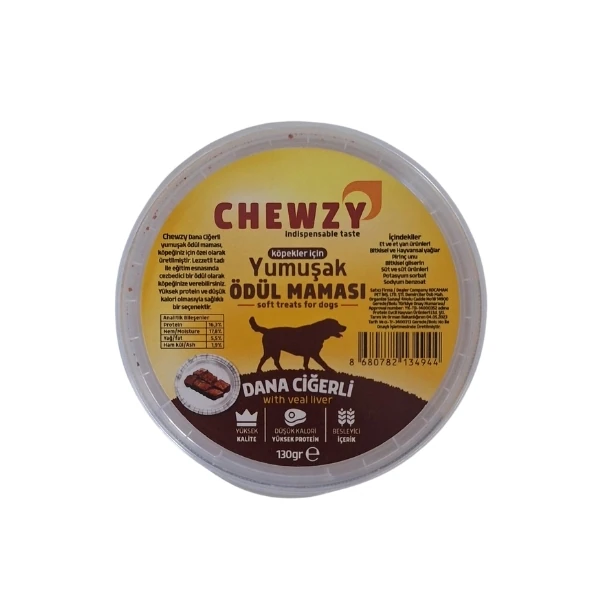 [SOFTDOGCIGER] Chewzy Ciğerli Yumuşak Köpek Ödül Maması (1 Adet)