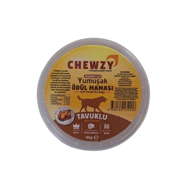[SOFTDOGTAVUK] Chewzy Tavuklu Yumuşak Köpek Ödül Maması (1 Adet)