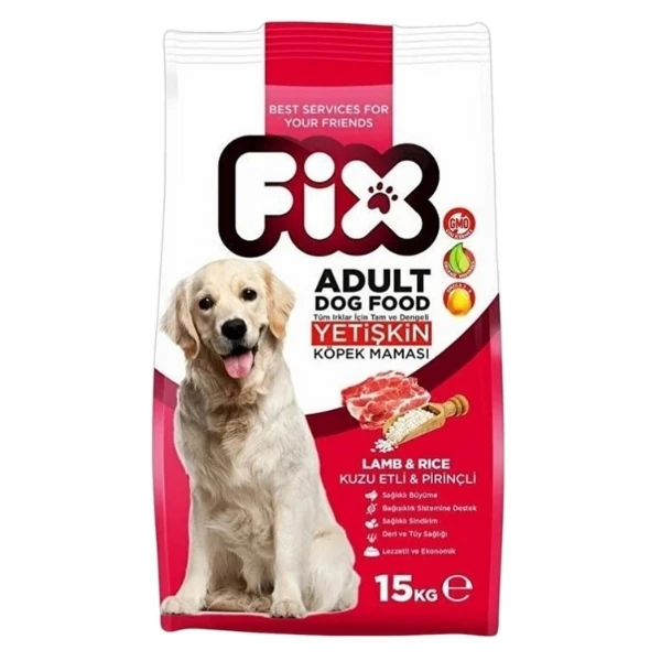[FIX-01] Fix Kuzu Etli ve Pirinçli Yetişkin Köpek Maması