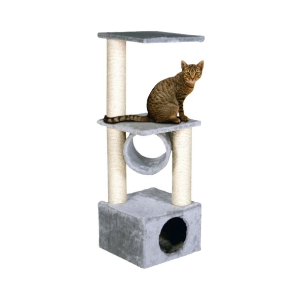 [555-34672] Karlie Oyun Evi Kedi Tırmalama Direği (Gri)