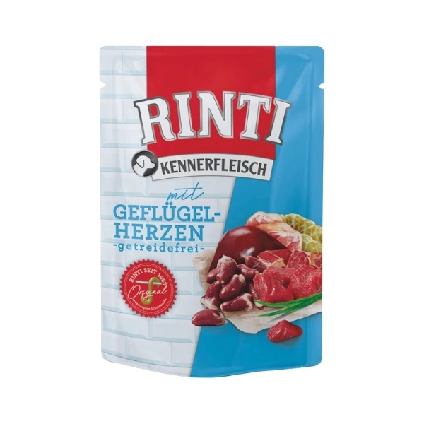 [560-92463] Rinti Yürekli Pouch Yetişkin Köpek Konservesi (1 Adet)