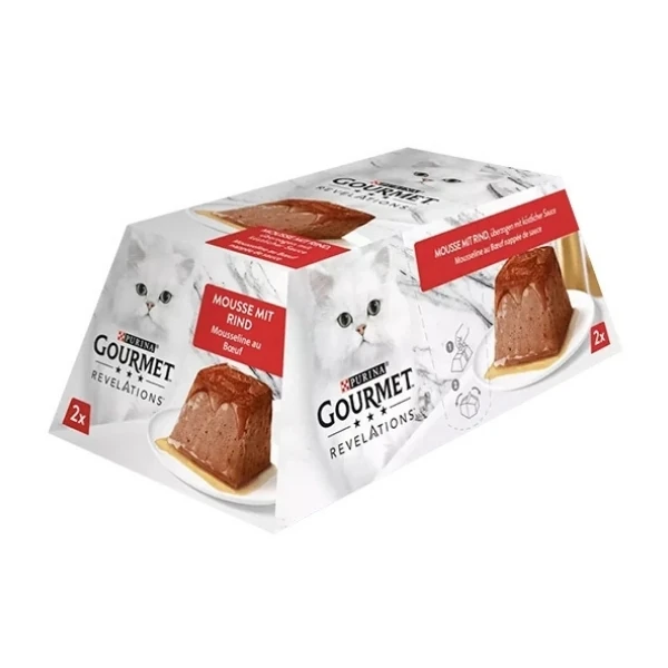 [12454937] Gourmet Revelations Sığır Etli Yetişkin Konserve Kedi Maması (1 Adet)