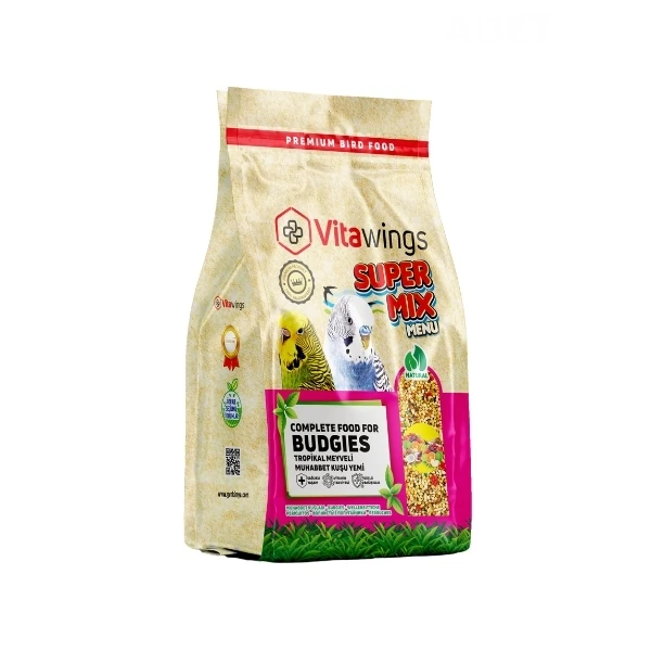 [VWYEM304] Vitawings Süper Meyveli Muhabbet Kuş Yemi (400 Gr)
