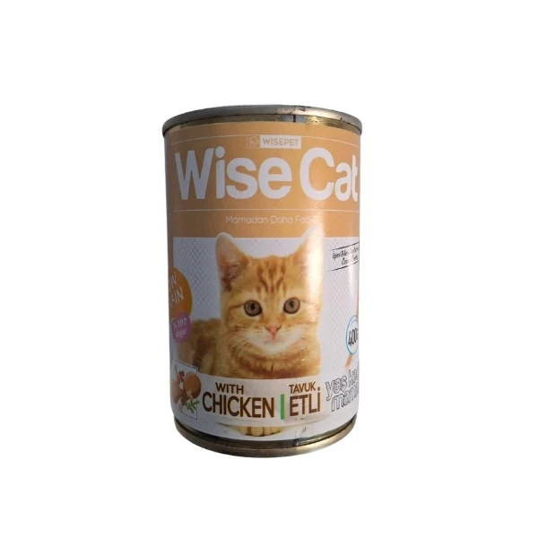 [8680853489805] Wise Cat Tavuklu Yavru Konserve Kedi Maması (1 Adet)