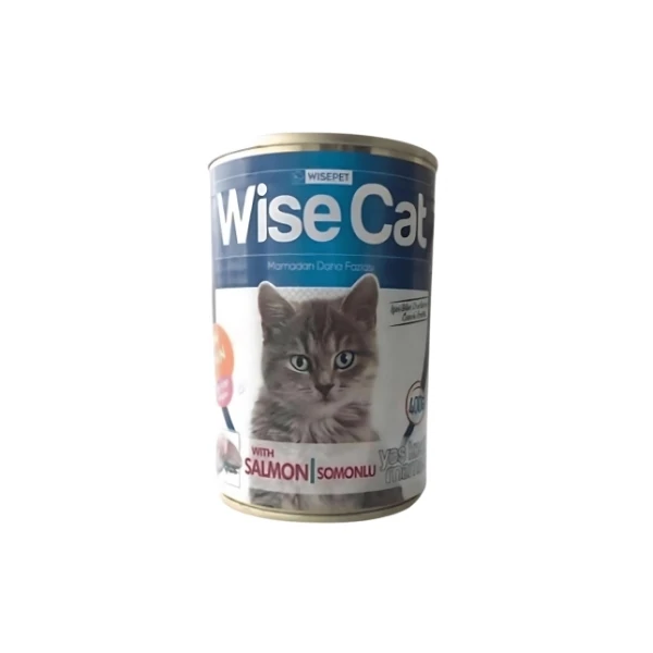 [8680853489799] Wise Cat Somonlu Yetişkin Konserve Kedi Maması (1 Adet)