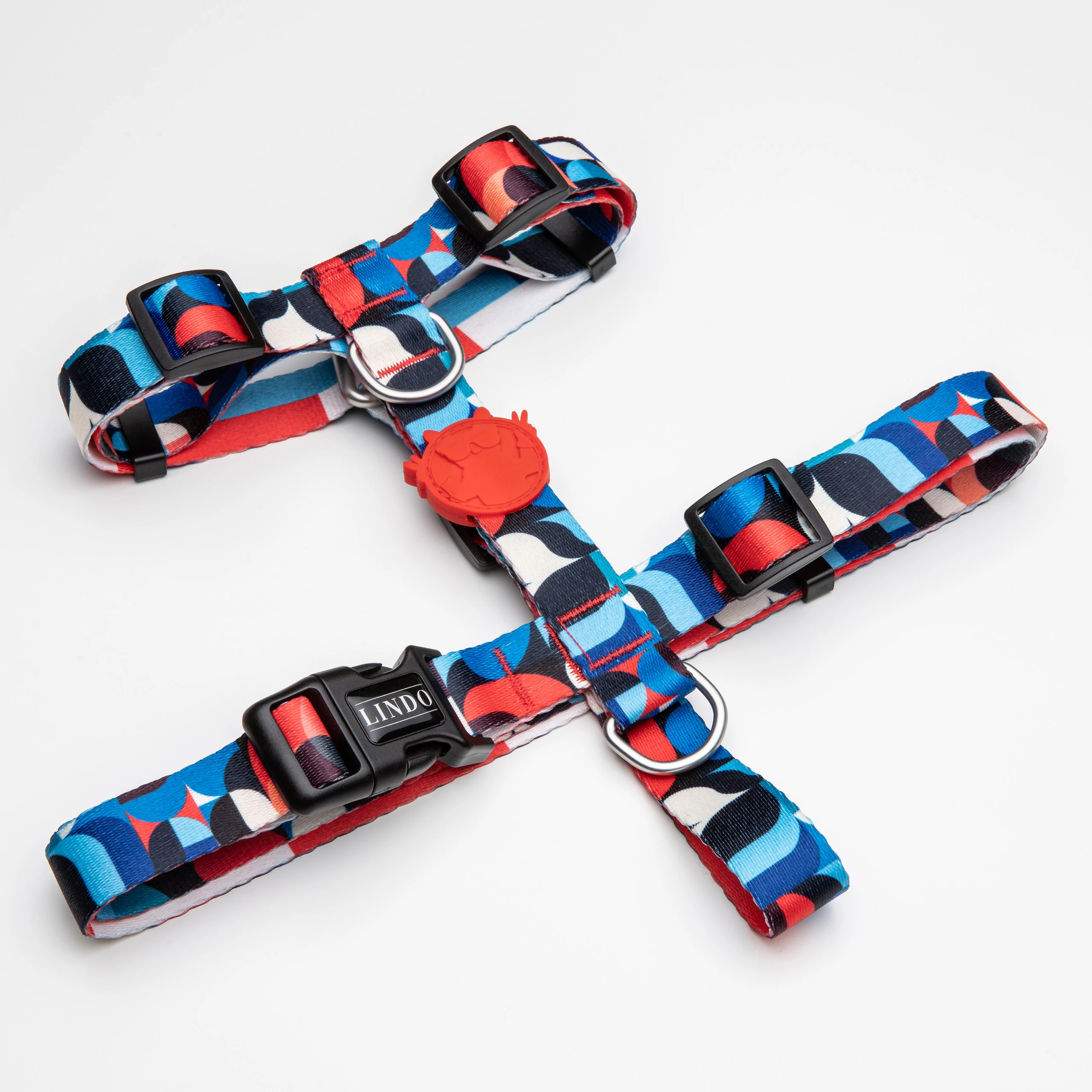 [HTRLNQ1] Lindo Dogs Red Line H Tipi Köpek Göğüs Tasması Beden (Small)
