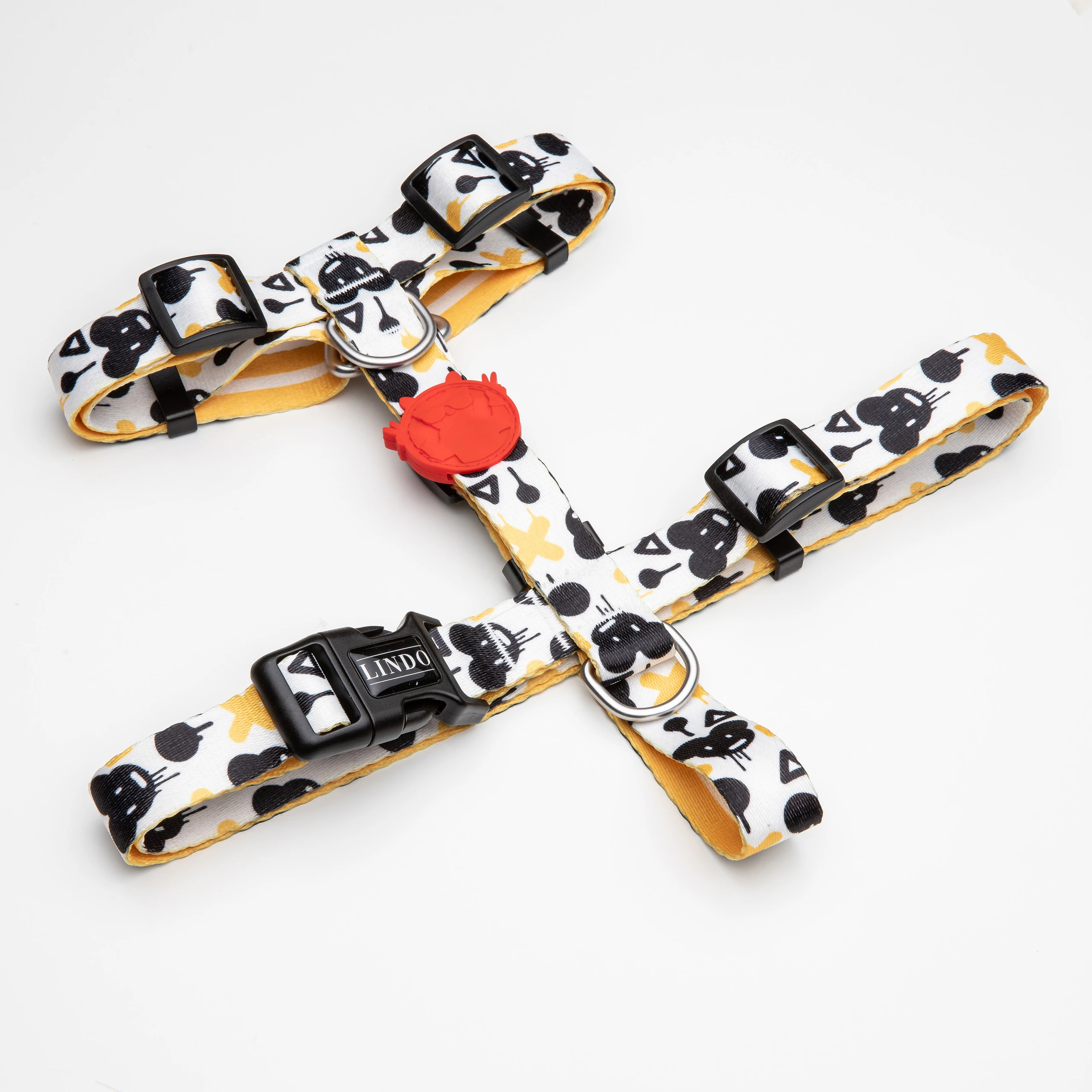 [HTBMQ1] Lindo Dogs Bad Mouse H Tipi Köpek Göğüs Tasması Beden (Small)
