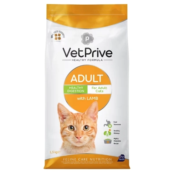 [VET.PRV.0072] Vet Prive Kuzu Etli Yetişkin Kedi Maması (1.5 Kg)