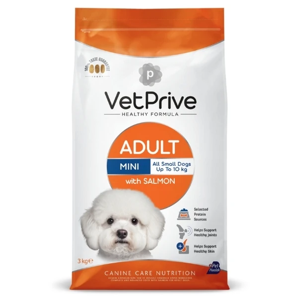 [VET.PRV.0074] Vet Prive Somonlu Küçük Irk Yetişkin Köpek Maması
