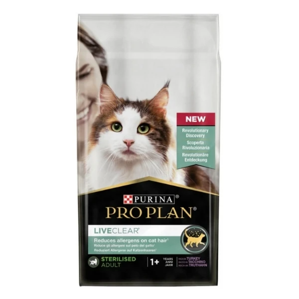 [12495493] Pro Plan Liveclear Hindili Kısırlaştırılmış Yetişkin Kedi Maması