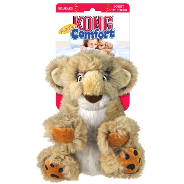 [390-RLC14E] Kong Comfort Kiddos Aslan Şeklinde Peluş Köpek Oyuncağı