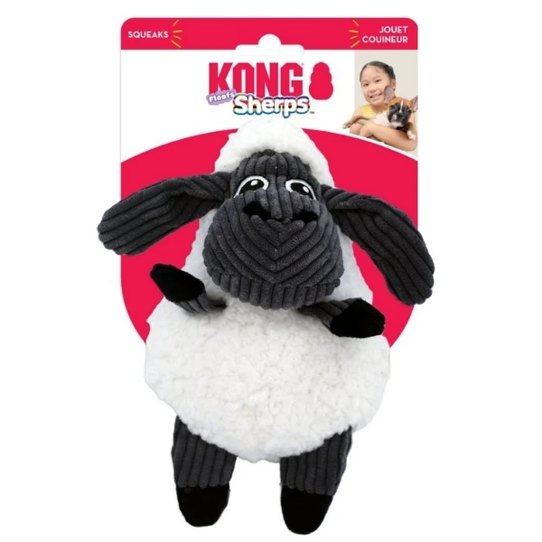 [390-RSPF22E] Kong Sherps Kuzu Şeklinde Peluş Köpek Oyuncağı