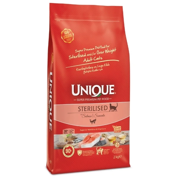 [U01.00.049] Unique Somonlu Kısırlaştırılmış Yetişkin Kedi Maması (2 Kg)