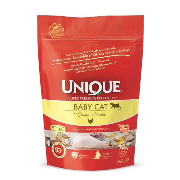 [U01.00.048] Unique Baby Cat Tavuklu Yavru Kedi Maması (500 Gr)