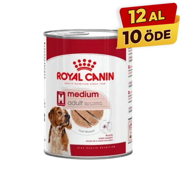 [R459922] Royal Canin Loaf Mousse Orta Irk Ezme Yetişkin Konserve Köpek Maması (1 Adet)