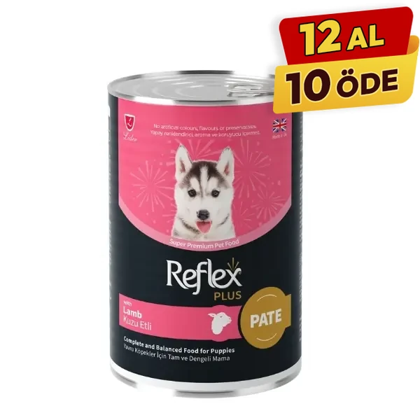 Reflex Plus Pate İçinde Kuzu Etli Yavru Konserve Köpek Maması