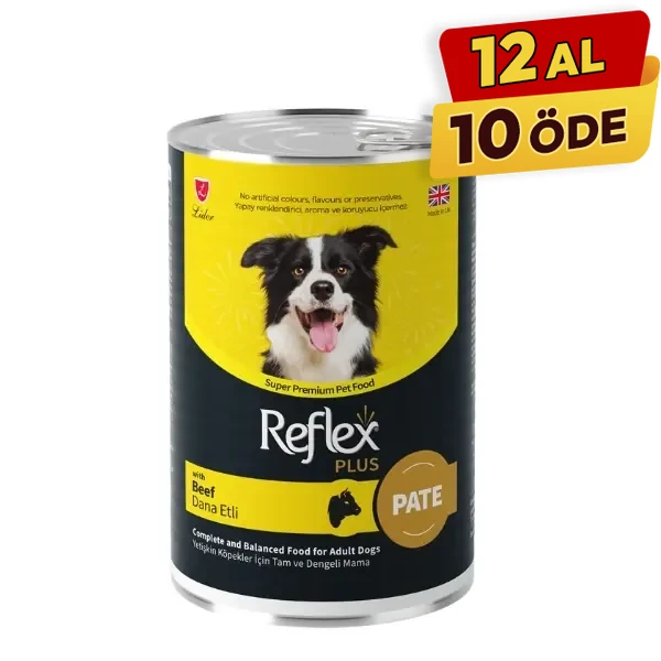 [RFK-116] Reflex Plus Pate İçinde Dana Etli Yetişkin Konserve Köpek Maması (1 Adet)