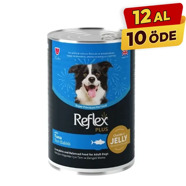 Reflex Plus Jöle İçinde Ton Balıklı Yetişkin Konserve Köpek Maması