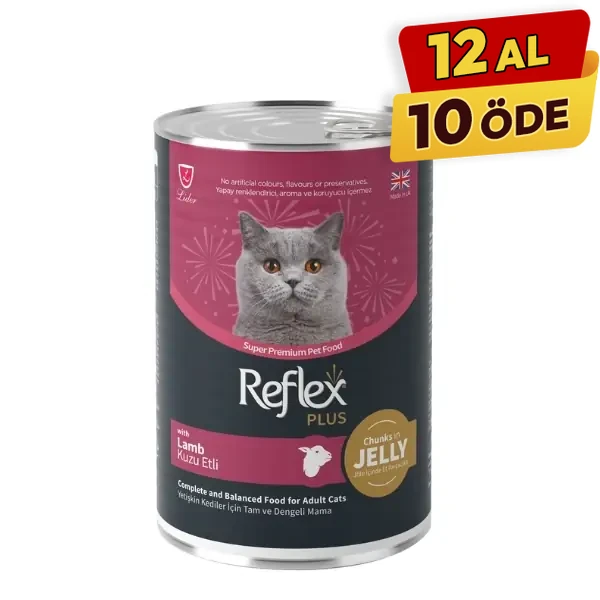[RFK-062] Reflex Plus Jöle İçinde Kuzu Etli Yetişkin Konserve Kedi Maması (1 Adet)