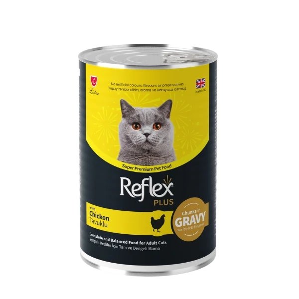 [RFK-064] Reflex Plus Sos İçinde Tavuklu Yetişkin Konserve Kedi Maması (1 Adet)