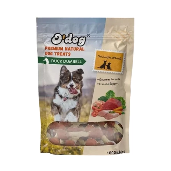 [13-DT5185] O Dog Ördek Etli Dumbell Köpek Ödül Maması (1 Adet)