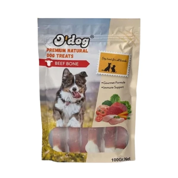 [13-DT5031] O Dog Dana Etli Sargılı Kemik Köpek Ödül Maması (1 Adet)