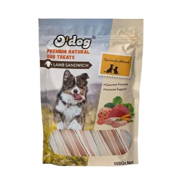 [13-DT5079] O Dog Kuzu Etli Sandwich Köpek Ödül Maması (1 Adet)