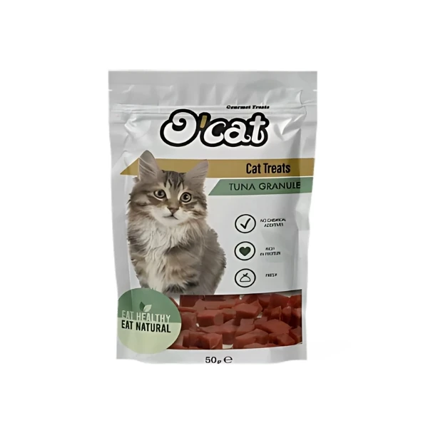 [13-CT5314] O Cat Tuna Balıklı Küp Kedi Ödül Maması (1 Adet)