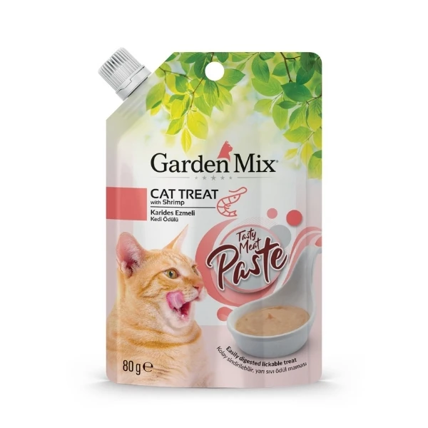 [585-23] Garden Mix Tavuk ve Karides Ezme Sıvı Kedi Ödül Maması (1 Adet)