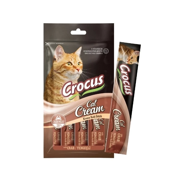 [325-06] Crocus Yengeçli Sıvı Kedi Ödül Maması (1 Adet)