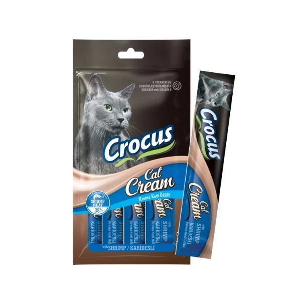 [325-04] Crocus Karidesli Sıvı Kedi Ödül Maması (1 Adet)