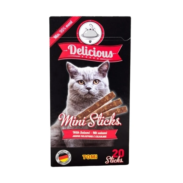 [650-1002323A] Tomi Salamlı Mini Stick Kedi Ödül Maması (1 Adet)