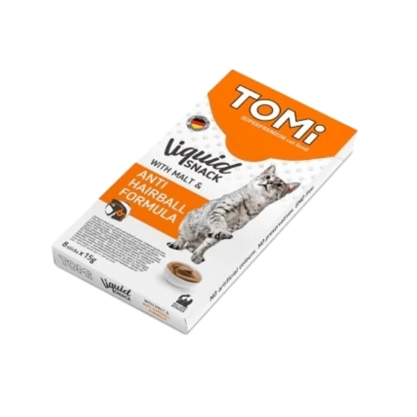 [650-1004604A] Tomi Maltlı Tüy Yumağı Önleyici Sıvı Kedi Ödül Maması (1 Adet)