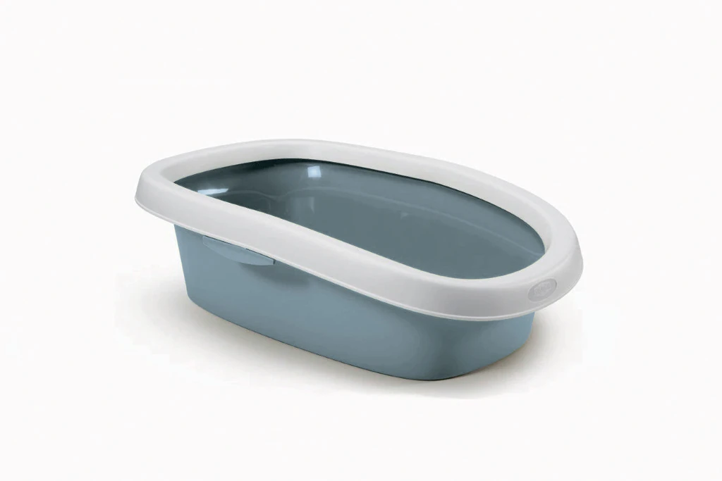 [391-96582] Stefanplast Sprint 10 Açık Kedi Tuvaleti (Beyaz/Mavi)