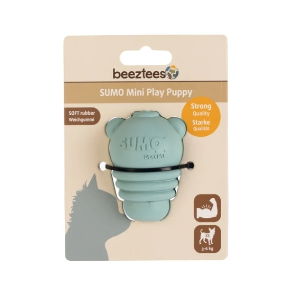 [556-626660] Beeztees Sumo Mini Dental Kauçuk Yavru Köpek Oyuncağı (Yeşil)