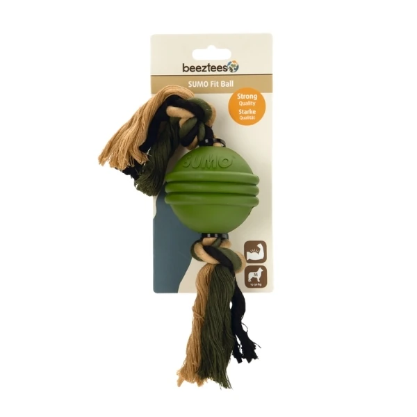 [556-626707] Beeztees Sumo Fit Ball İpli Top Köpek Oyuncağı
