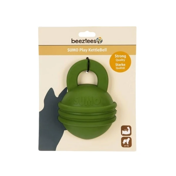 [556-626811] Beeztees Sumo Kettlebell Ödül Hazneli Kauçuk Köpek Oyuncağı (Yeşil)