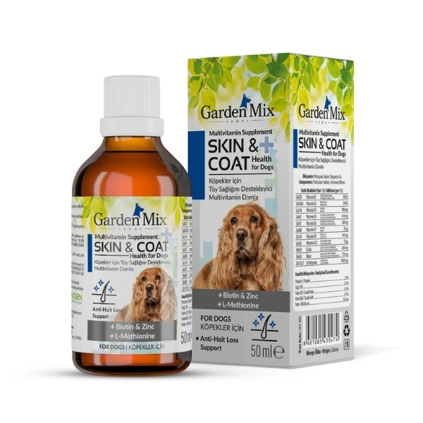 [583-006] Garden Mix Multivitamin Köpekler için Tüy Sağlığını Destekleyici Damla