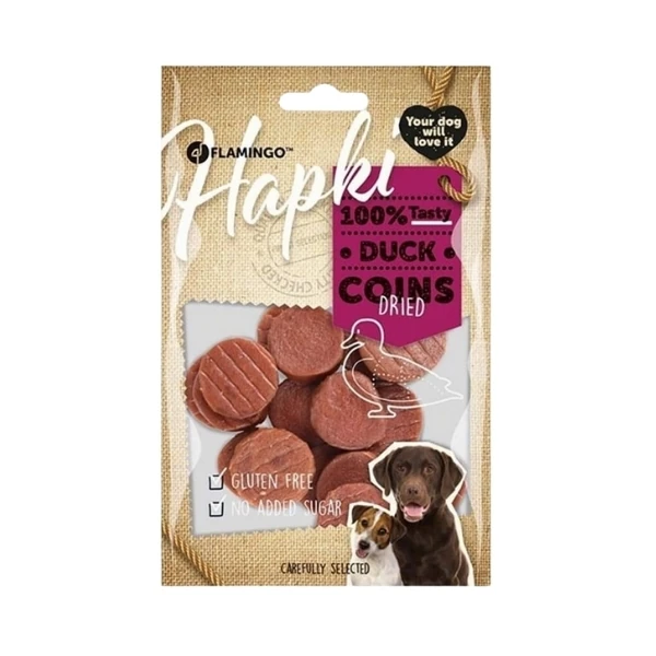 [241-520268] Flamingo Hapki Coins Ördekli Glutensiz Köpek Ödül Maması (1 Adet)