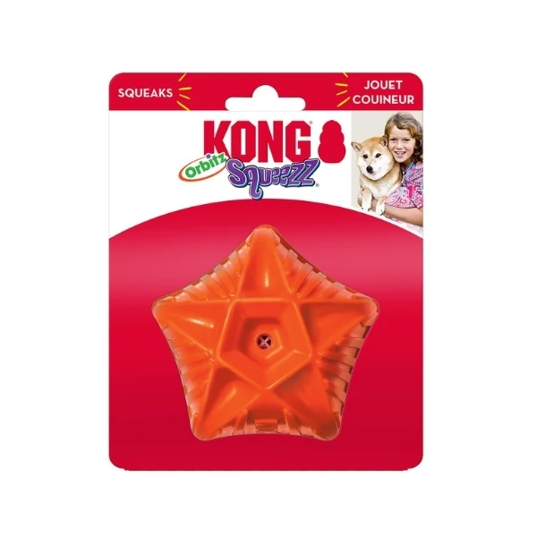 Kong Squeezz Orbitz Top Şeklinde Ses Çıkaran Köpek Oyuncağı