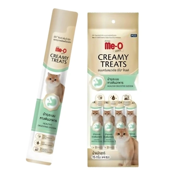 [06874] Me-O Gold Creamy Ton Balıklı ve Prebiyotikli Sıvı Kedi Ödül Maması (1 Adet)