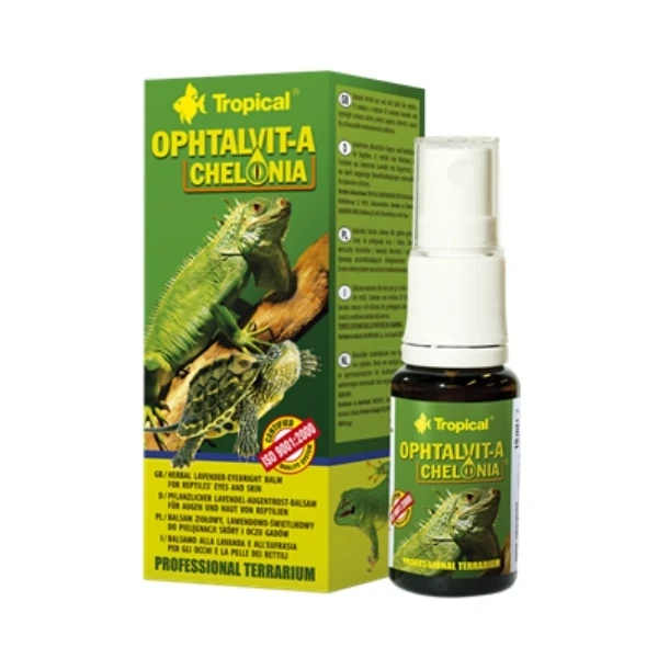[13011] Tropical Ophtalvit-A Chelonia Sürüngenler için Göz ve Deri Bakım Spreyi