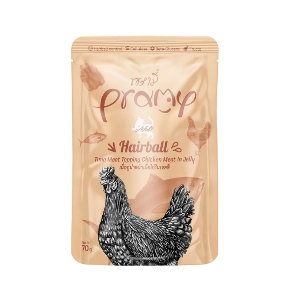 [PMK-007] Pramy Jöle İçinde Ton Balıklı ve Tavuklu Pouch Yetişkin Konserve Kedi Maması (1 Adet)