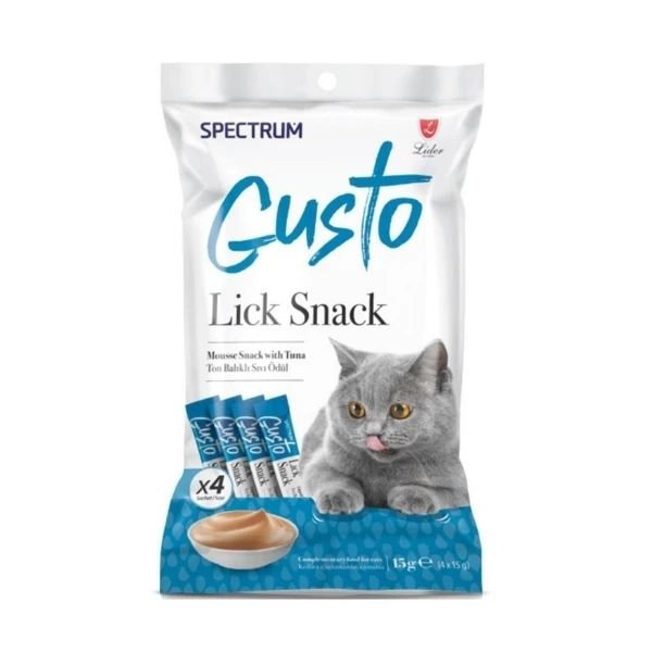 [SPG-001] Spectrum Gusto Lick Snack Ton Balıklı Sıvı Kedi Ödül Maması (1 Adet)