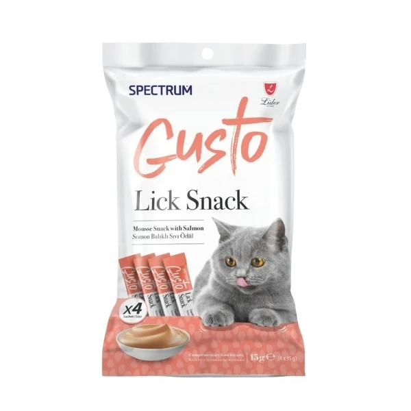 [SPG-003] Spectrum Gusto Lick Snack Somonlu Sıvı Kedi Ödül Maması (1 Adet)