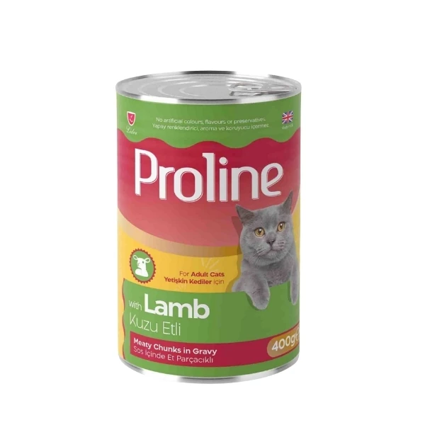 [PRK-253] Proline Sos İçinde Et Parçacıklı Kuzu Etli Yetişkin Konserve Kedi Maması (1 Adet)