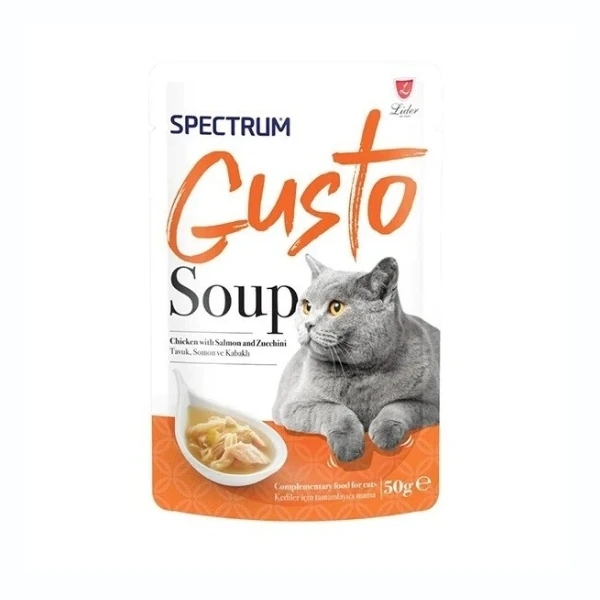 [SPG-105] Spectrum Gusto Soup Tavuklu Somonlu ve Kabaklı Kedi Çorbası (1 Adet)