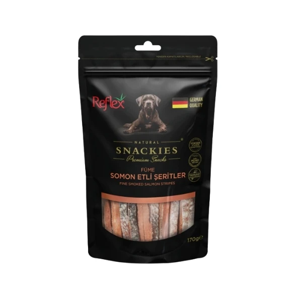 [RFT-140] Reflex Snackies Natural Füme Somon Etli Şerit Köpek Ödül Maması (1 Adet)