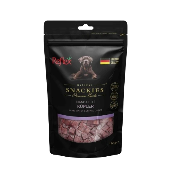 [RFT-142] Reflex Snackies Natural Manda Etli Küp Tahılsız Köpek Ödül Maması (1 Adet)